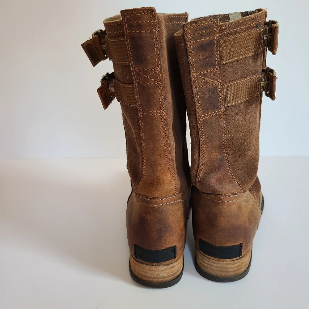 Sorel Major Pull On Leather Boots. - Picture 6 of 8